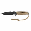 CouteaudeChasseMaraudeurParacord550LisseCoyoteMancheParacordeTBOUTDOOR_large Marauder's Jachtmes Paracord 550 Gladde Coyote Paracord Handgreep TBOUTDOOR